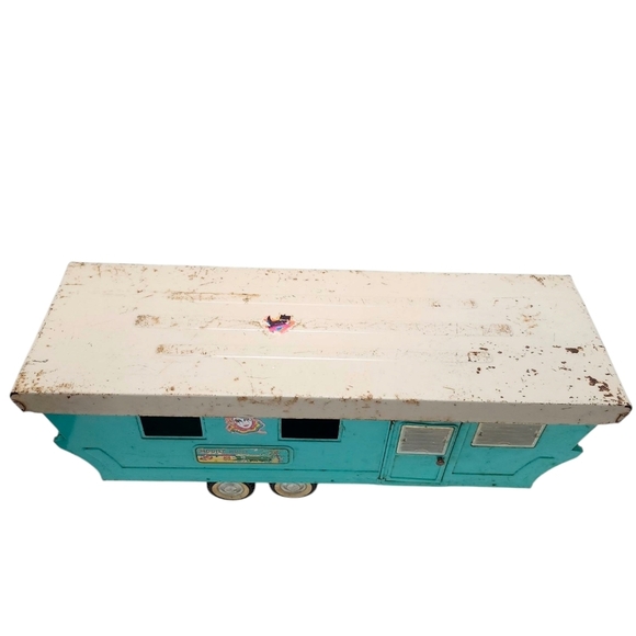 Nylint Ford Vintage Pressed Steel 1960 Truck With Mobile Home Trailer - Picture 10 of 10